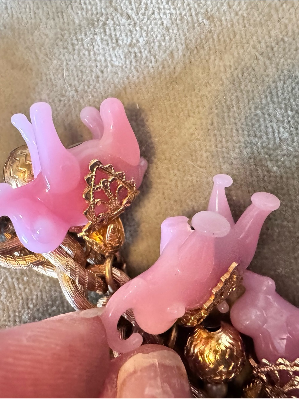 Napier sought after Pink Elephant Charm Chain bracelet bundle of 2 READ NOTES - Picture 10 of 16